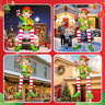 The Holiday Aisle® 10FT Christmas Inflatable Outdoor Decoration, Giant ... - Elf Park Aisle Balcony Team Amazing